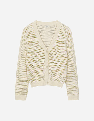 스카시 브이넥 가디건