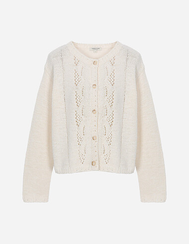 크로셰 라운드넥 가디건