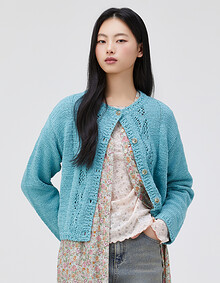 크로셰 라운드넥 가디건