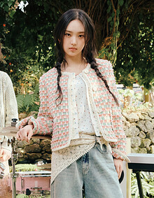 [KiiiKiii 착용] 레이스 스카프