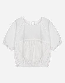 뒤트임 셔링 블라우스