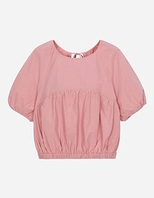 뒤트임 셔링 블라우스