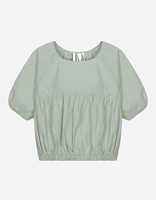 뒤트임 셔링 블라우스