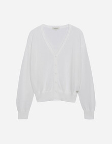 브이넥 드랍숄더 가디건