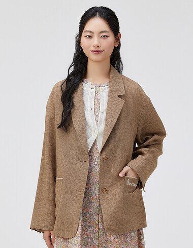 테일러드 린넨 자켓