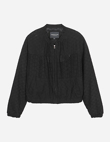 플라워 자수 집업 점퍼