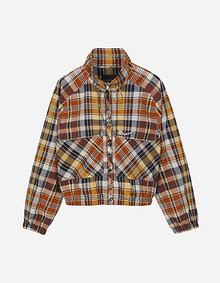 유니크 볼드 체크 점퍼