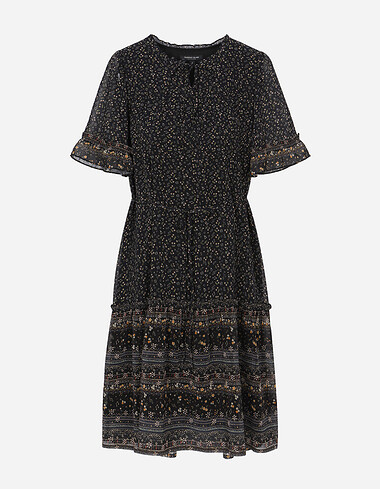 데일리 잔꽃 패턴 원피스