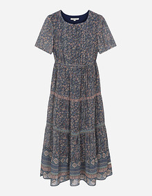 보더믹스 스퀘어 넥 원피스