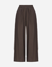 레이스 디테일 와이드 팬츠