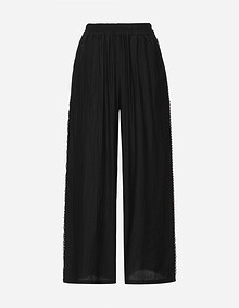 레이스 디테일 와이드 팬츠