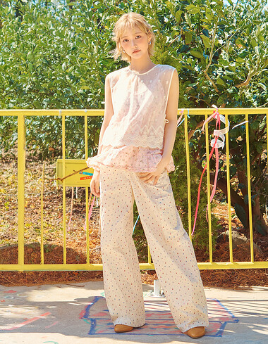 [KiiiKiii 착용] 패턴 카고팬츠