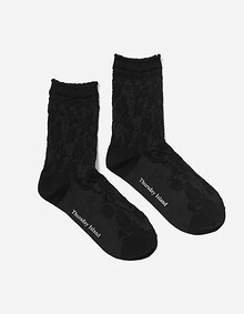 톤온톤 플라워 자카드 삭스