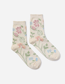 빅 플라워 면 삭스