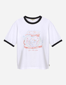 에어로쿨 링거 배색 티셔츠