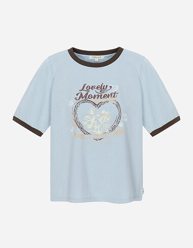 에어로쿨 링거 배색 티셔츠