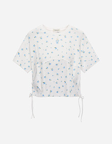 잔꽃 플라워 스트링 티셔츠