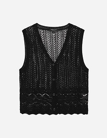 크로쉐 니트 베스트