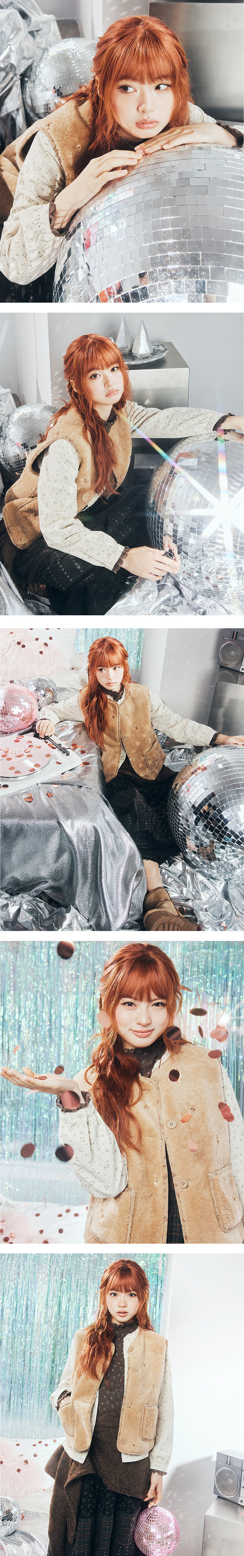 [Thursday Island] [KiiiKiii 착용] 플라워 자수 베스트 | T268MVT281W | 지엔코스타일