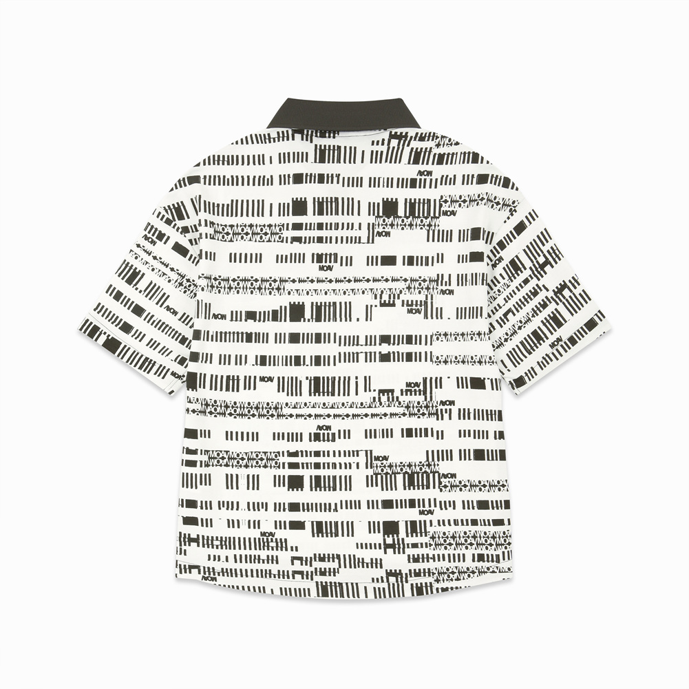 [MOAV] 바코드 프린트 폴로 티셔츠
