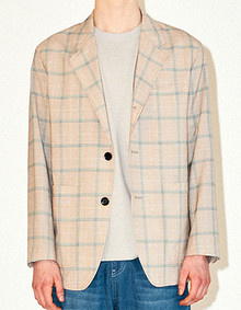 [오상진 착용]울 블렌디드 체크 싱글 [뉴스탠다드]