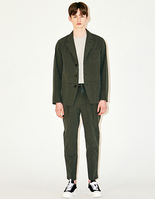 [안보현 착용] 마이크로 서커 2-TUCK 밴딩 PT [뉴스탠다드]