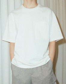 자수 포켓 반팔 티셔츠 [뉴스탠다드]