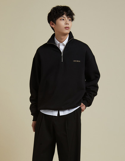 [LES DEUX] DIEGO HALF-ZIP SWEATSHIRT