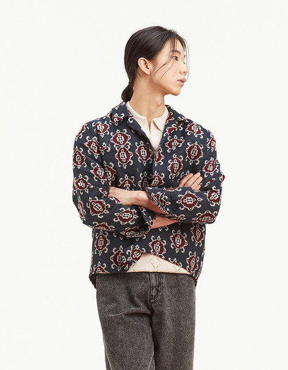 [LES DEUX] ISSAC JACQUARD OVERSHIRT