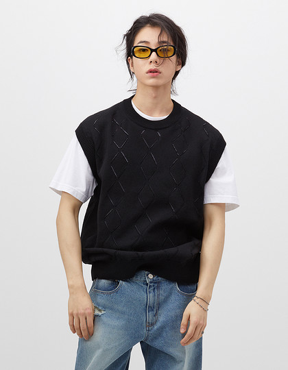 [NN07] CREW NECK VEST