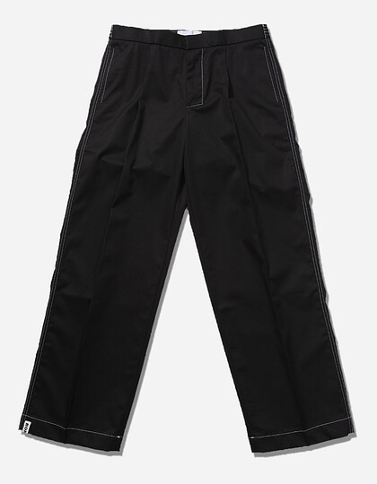 [BONSAI] LOOSE FIT HALF BANDING PANTS